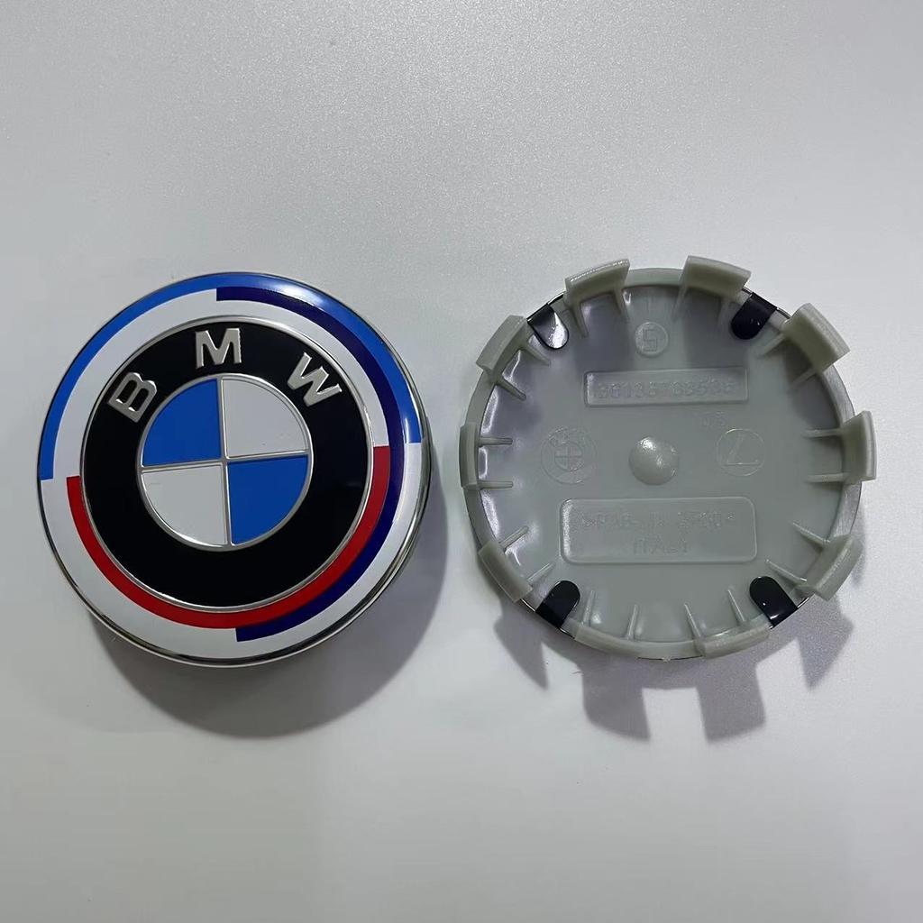 For BMW M 2026 New 68/56mm 4Pcs Wheel Center Cover Wheel Hub Center Integrated Cover Badge For BMW 50TH E36 E60 E46 E90 E39 F30 E70 F20 X5 E53 G30