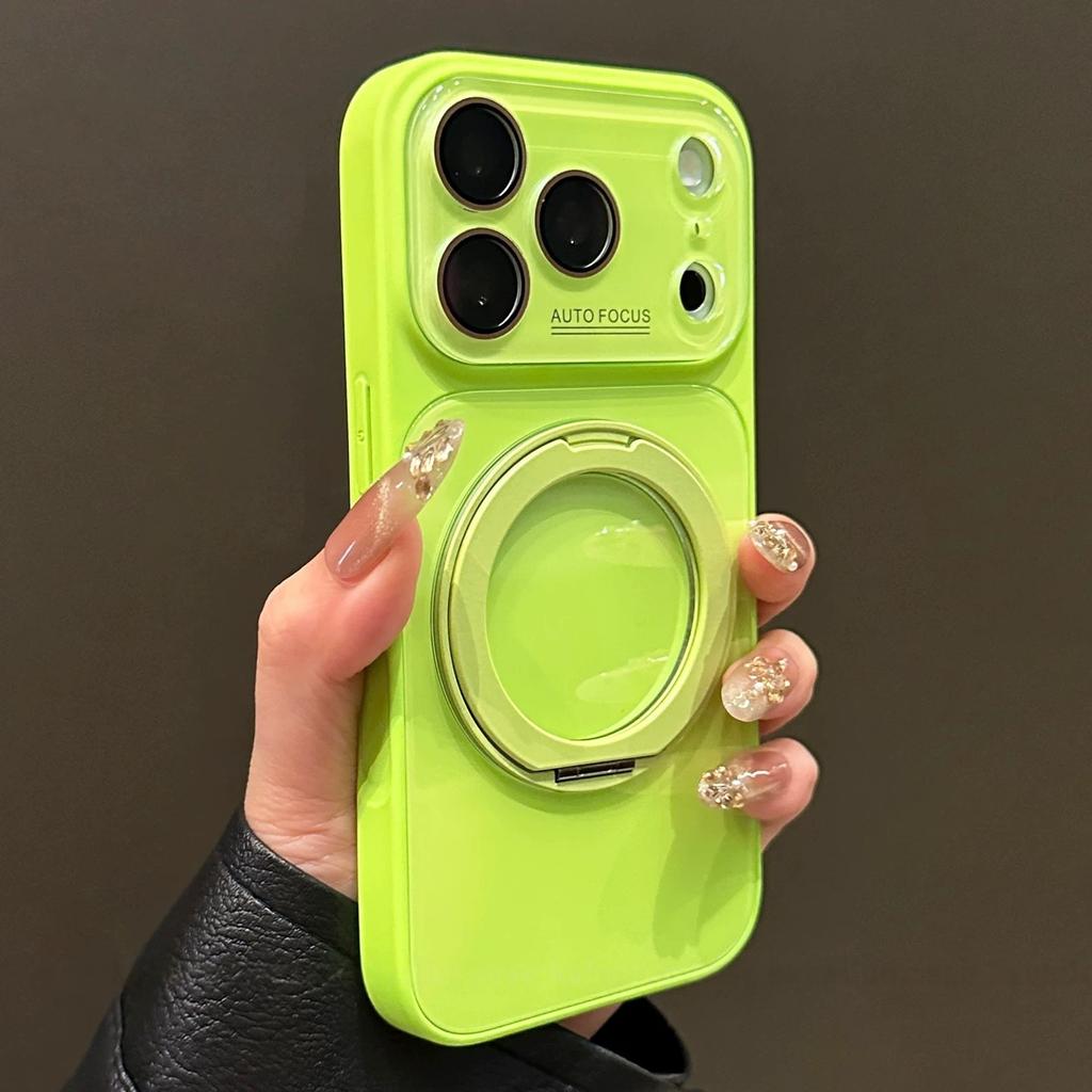 111 Rotating Bracket for iPhone11PROMAX Mobile Phone Case Ice Glass Apple 11 All-inclusive Protective Case