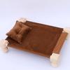 Newborn Photography Props Wooden Bed Baby Photoshoot Props Doll Bed Baby Photo Prop White Wood Mini Bed for Photography