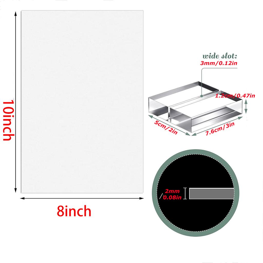 Arched Acrylic Signs with Stand Blank Clear/Frost Acrylic Table Number With Stand, DIY Wedding Decoration Menu Bar List Sign