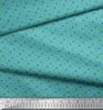 Soimoi Țesătură Satin Crep Verde Japonia Dungi & Pește Balenă Decor Ocean Imprimată Metru 42 Inch