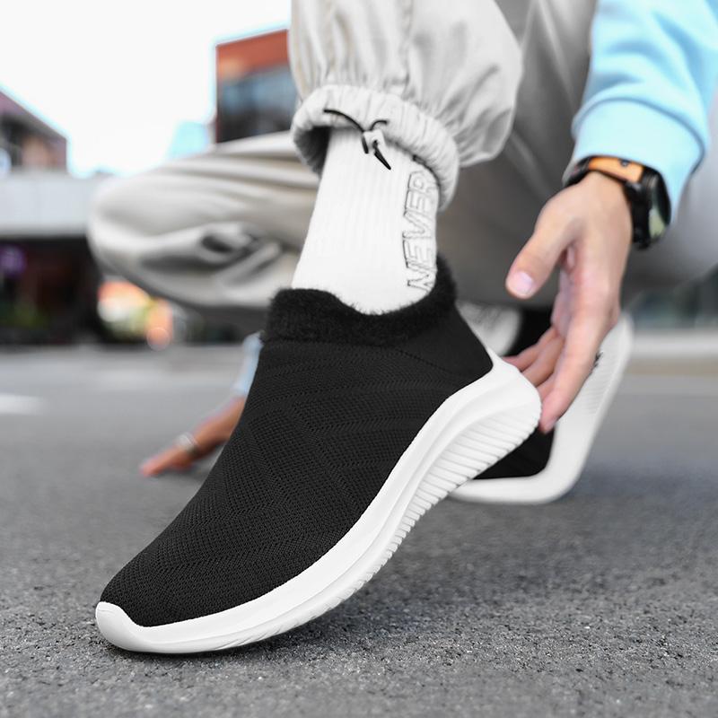 Schwarze Loafer für den Winter, für Damen, bequem, lässig, zum Hineinschlüpfen, für Männer, minimalistisch, atmungsaktiv, Mokassins für Mädchen