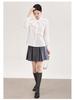 Nanyou Elegant French Petal Collar Women's Spring Shirt