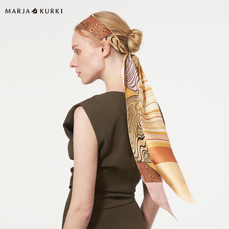 

Узкий двухслойный шарф из тутового шелка для женщин MARJA KURKI