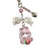 Sweet Cool Bowknot Phone Chain Lovely Rabbit Pendant Keychain Detachable Phone Lanyard Backpack Decoration Keyholder