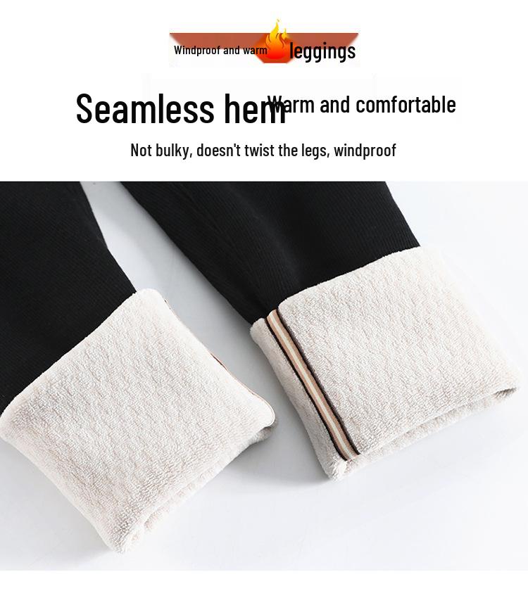 Damen extra dicke Samt-Basisunterhose - Winter-Oberbekleidung mit Plüschbaumwolle für ultimative Wärme