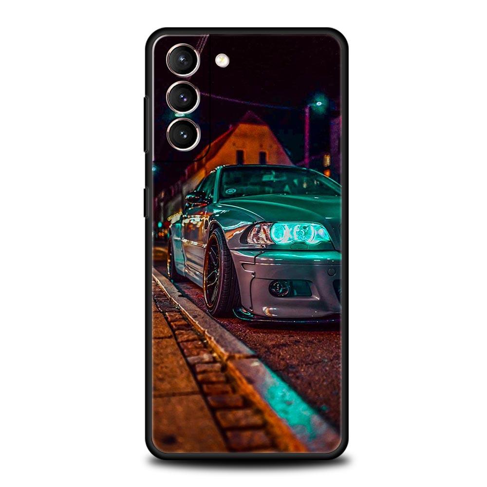 Blue Red JDM Sport Car Phone Case For Samsung Galaxy S26 Ultra S25 Plus S24 FE S23 S22 5G S21 S20 Cover Black Soft