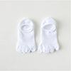 New Man Slipper Toe Socks Mesh Hollow No Show Ankle Short Socks Sports Sweat-Absorbing Cotton Breathable Five Finger Boat Sock
