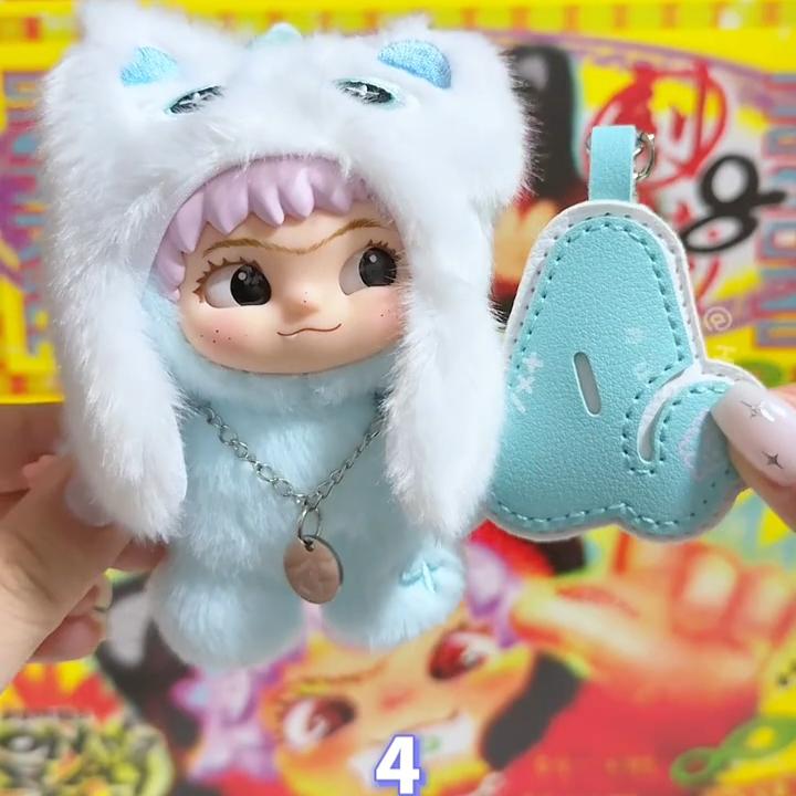 Genuine Wakuku V3 On A Roll Series Blind Box Cute Vinyl Plush Doll Trendy Toy Mystery Box Pendant  Birthday Xmas Girl Gifts