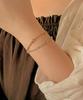 Code.H (Silver 925) Figaro Mix Chain Bracelet_Silver