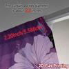 2D FLAT PRINTING 2pcs Curtains (Without Rod) Floral Elegance on Purple April Fools is Day Festival Minimalist Curtains Durable