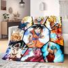 Dragon Ball Z Print Blanket Warm Comfortable Flannel Blanket Suitable for Bedrooms,Sofas, Beds,Chairs,Travel -QIAO18
