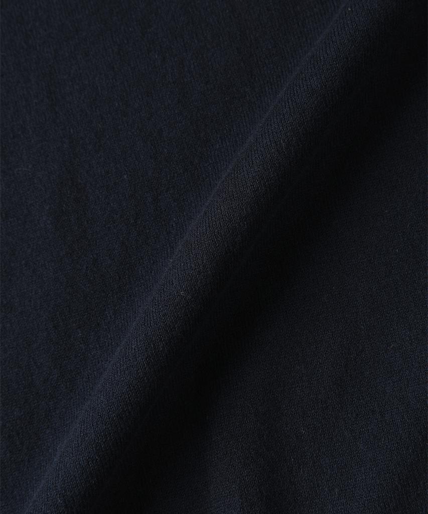 PANICALE Navy Cotton Collared Knit
