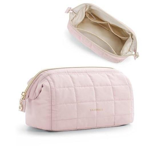 BAGSMART cosmetic pouch large capacity makeup cosmetics storage travel portable multifunctional cute brush bag supplies business trip