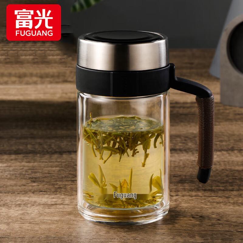 FUGUANG Youka 500ml Double-Layer Glass Business Office Mug