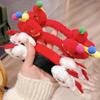 Red Hairband 2024 Happy New Year Headband Lion Dance New Year Headdress  New Year Gift