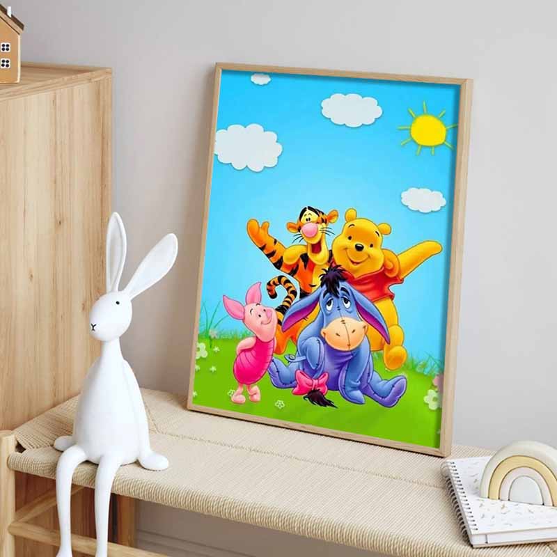 Disney 5D DIY Diamond Painting Decorations Nick  Judy Heartwarming Head Patting Illustration Diamond Embroidery Rhinestone Cross Stitch Set Handmade
