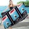 Classic Thriller Movie J-Jaws Beach Towel Colorful Bath Towels For Girl Microfiber Quick Dry Custom Sand Free Beach Gym Pool