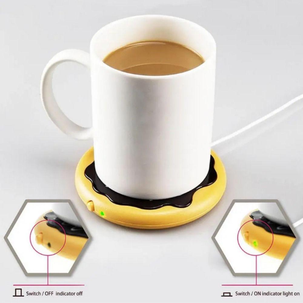 Niedliche USB Isolierte Thermostatische Matte Exquisite Süße Donut Warme Tassenmatte Teetassenuntersetzer Desktop