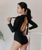 VENDIS Cat Girl Ribbon Monokini Black