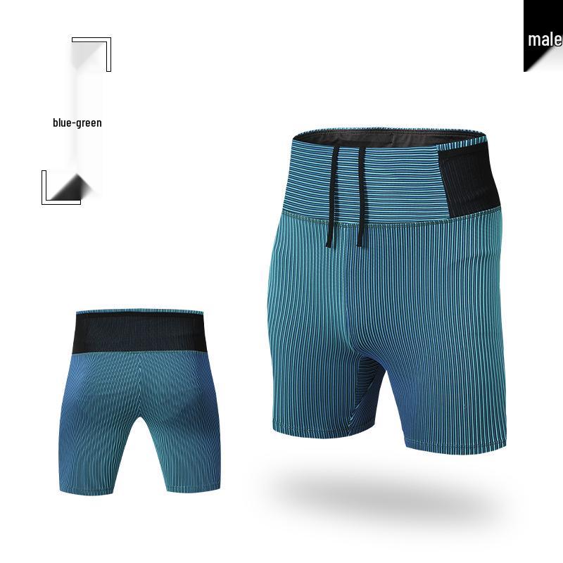 

Unisex 2026 Cross-border Double-layer Moisture-wicking Yoga Shorts for Marathon and Fitness. M