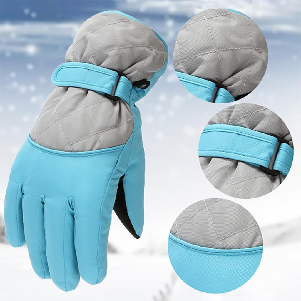Children's Outdoor Ski Gloves Cycling Gloves Winter Mountaineering Warm Gloves Waterproof