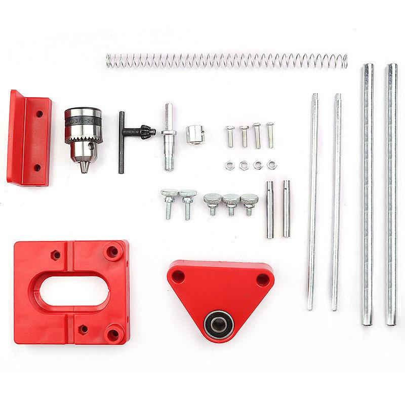 Adjustable Woodworking Drill Locator Hole Punch Template Tool for Precise Drilling and Punching in Furniture Making and DIY