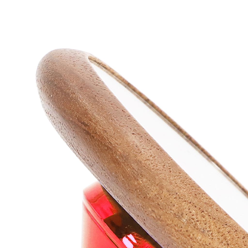 Coffee Rate Observation Reflective Mirror Walnut 360 Degree Rotatable Visual Extraction Coffee Shot Mirror