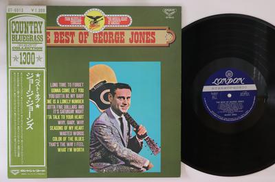 LP Record GEORGE JONES  Best Of George Jones GT6013 LONDON 1974 Japan Obi CountryFolk Used