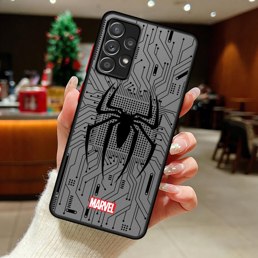 Phone Cover Case for Samsung Galaxy A52S A72 A73 A33 A16 A15 A56 A55 A34 A36 A53 A14 A23 A35 A17 A52 A54 Marvel Hero Logo