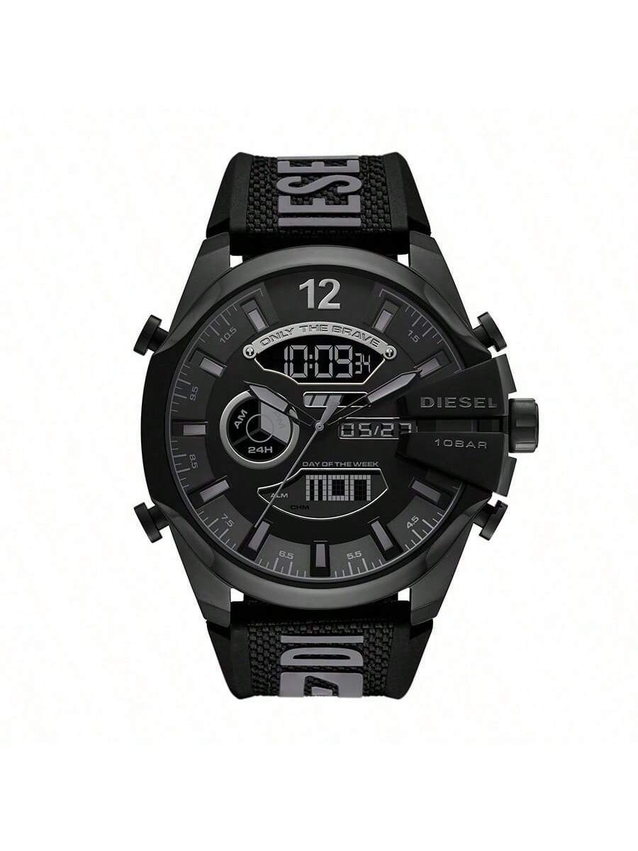Diesel Red Polyurethane Strap Men s Quartz Movement DZ4593 чёрный