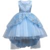 Girls' formal dresses, children's princess dresses with trains, beaded dresses for girls, and outfits for young presenters on the catwalk