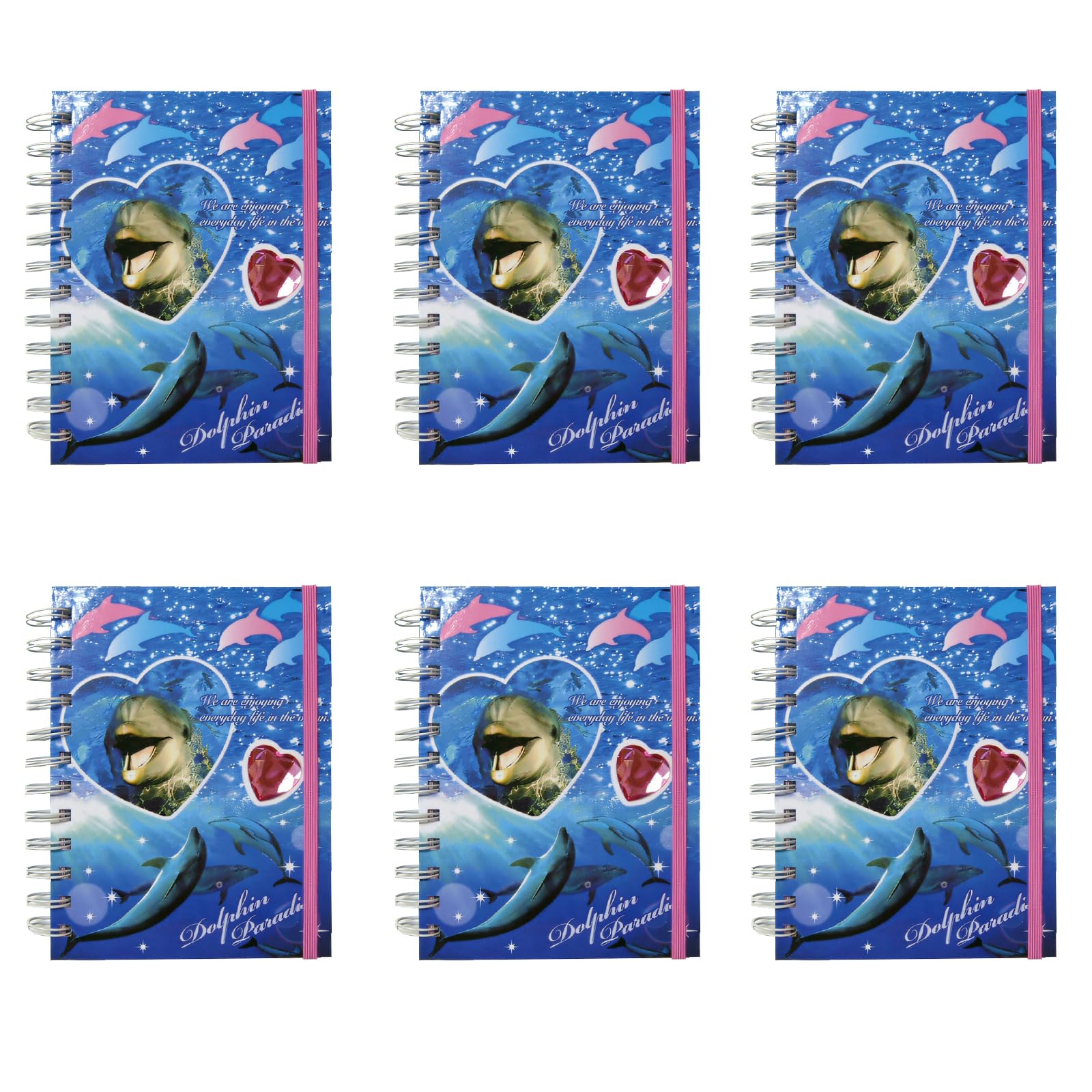 

Castle Enterprises Dolphin Ring Notebook 100 5 6 Books per Pack (Red), Pages, Pockets, (Bulk Purchase) [Japanese Souvenir/Festival/Event/Children s