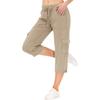 Womens Capris With Pockets Loose Fit Casual  Pants Dressy Lightweight Ladies Baggy Cargo Pants For Hiking