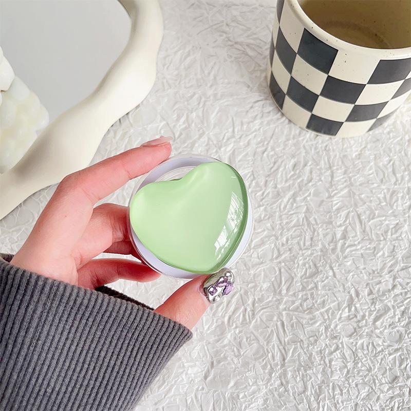 Solid Color Glass Love Mobile Phone Airbag Bracket Magnetic Attraction Removable Wind Watching Drama Desktop Support Portable Telescopic