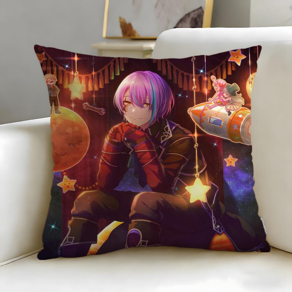 popular anime character Kamishiro Rui Cushion Cover Soft & Easy-Wash Pillow Case – Versatile for Couch, Bed, Travel and Office