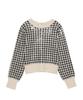 Lily Brown Sequin Knit Top LWNT224803 Check F Women's