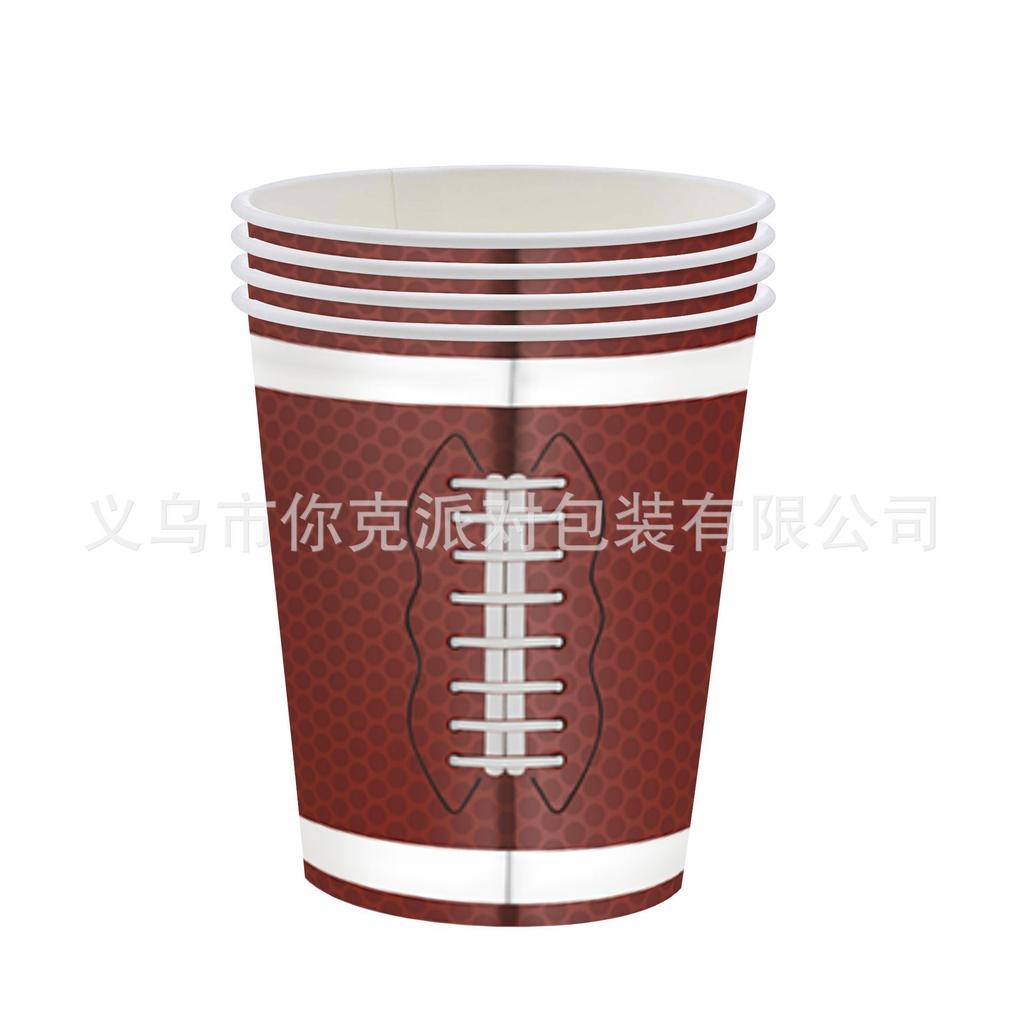 Themen-Treffen, Studentenaktivitäten, Oliven-Baseball, Fußball, Basketball-Party, Pappteller und Pappbecher, Themen-Atmosphäre, Szenen-Gestaltung