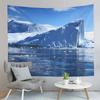 Antarktis Wandteppich Gletscher Ozean Wandteppich Naturlandschaft Wandteppich Haus Wohnzimmer Studentenwohnheim Schlafzimmer Ästhetische Dekoration Bänder