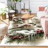 1Pc Santa Claus Gifts Winter Night Rug Office Carpet Indoor Outdoor Doormat Nonslip Soft And Comfortable Living Room Christmas Halloween Gift D9183