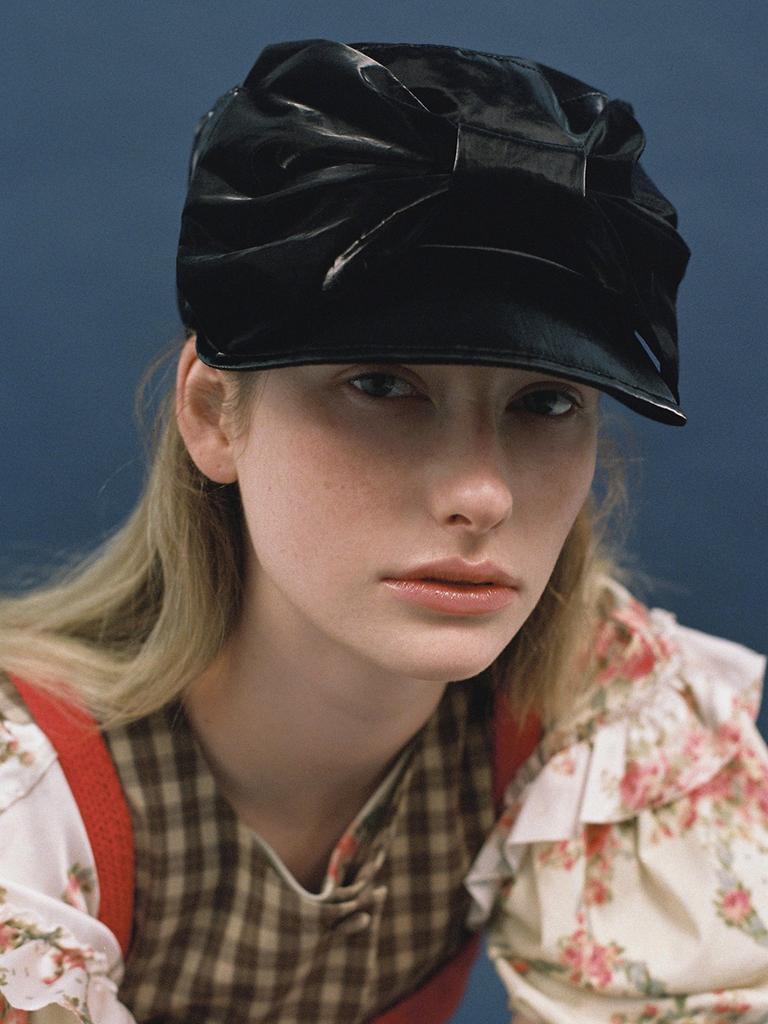 Eosseomnijeu Bellboy Cap_Ribbon_Black