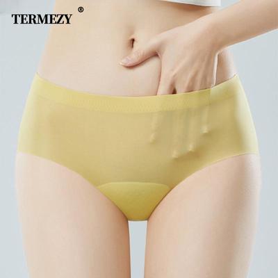 Dámské Sexy Kalhotky Středně Vysoké Jednobarevné Ultra Lehké Druhá Kůže Neviditelné Bezešvé Prodyšné Trojúhelníkové Spodní Prádlo