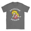 Unisexs Super Marios Princess Peach Big Character Portrait T Shirt Pure Cotton Clothes Short Sleeve O Neck Tees 6XL TShirts