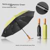 Automatic Windproof Umbrella: UV Protection, Large Folding Design, Wooden Handle for Sun and Rain