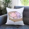cute bunny AAsamimichan Cushion Cover Comfortable Reversible Pillow Cover Ideal for Car Sofa Bedroom  Beyond