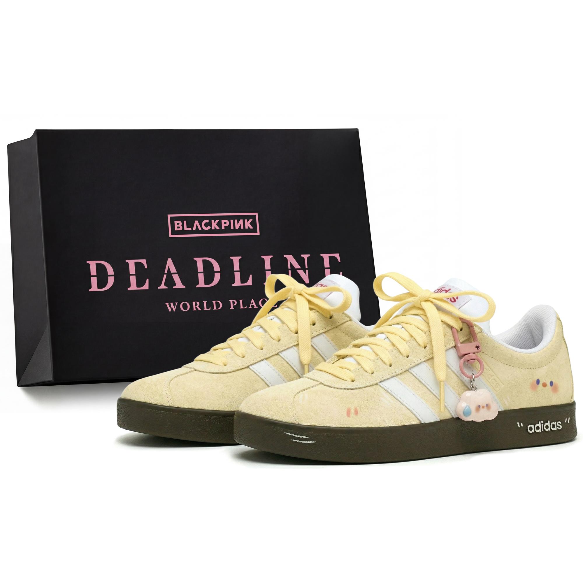 

Adidas VL COURT 2.0 Cheese Cheeses Abrasion Resistant Slip Resistant Low top Skateboard Shoes Unisex Yellow HQ1802(Team210-S-BOX) 38