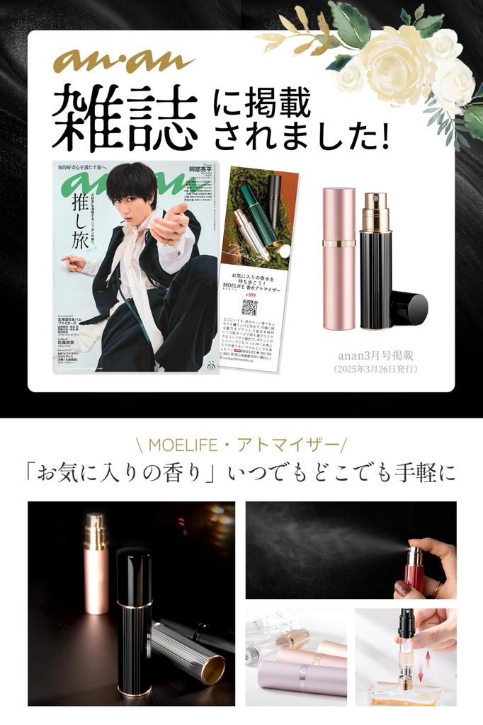Atomizer in Available in 21 Easy to Portable Perfume Refillable Unisex [Featured anan, Colors, One-Touch Refill, Carry] Atomizer, Leak-Proof, Bottle,