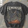 Feminism Dragon Shirt, Comfort Colors Female Empowerment Graphic Tee, Vintage 90s Gothic Fantasy Feminist Tshirt, Mythical Matriarch Top