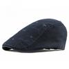 2026Korean British Cotton Ripped Embroidery Men's Beret Spring/Summer Outdoor Leisure Women's Sun Protection Sun Hat Forward Cap