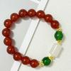 10mm Natural Stone Beaded Stretch Bracelet for Women Jewelry Gift Round Gemstone Agate Bangle